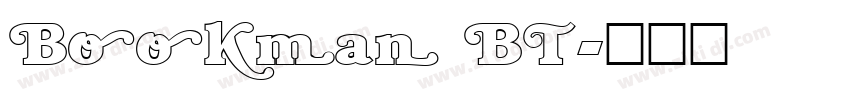 Bookman BT字体转换